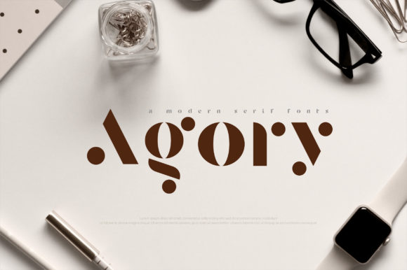Agory: A Bold Display Font for Modern Designers
