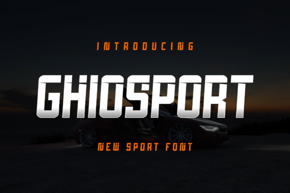 Ghiosport: The Cool, Sporty Display Font for Dynamic Design