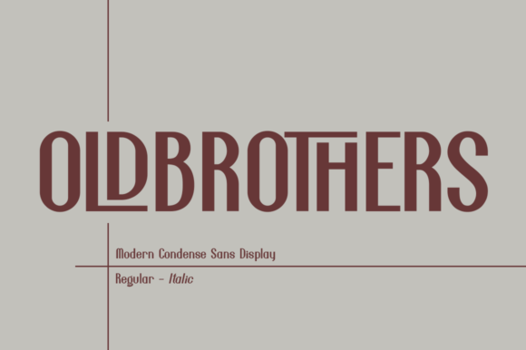 Old Brothers: A Bold Display Font for Modern Design