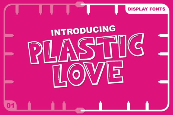 Plastic Love: A Cheerful Display Font for Modern Design