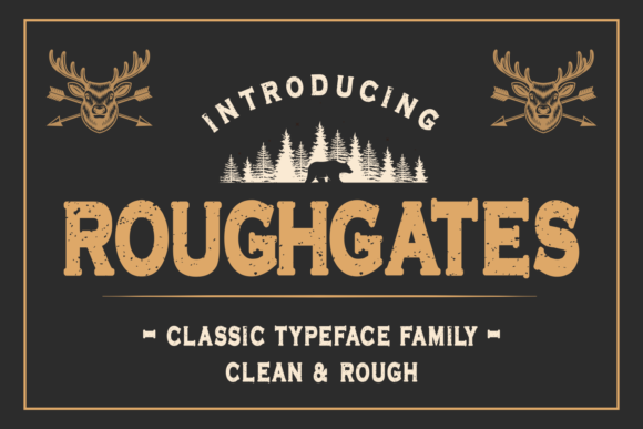 Roughgates: A Bold Typeface for Impactful Design